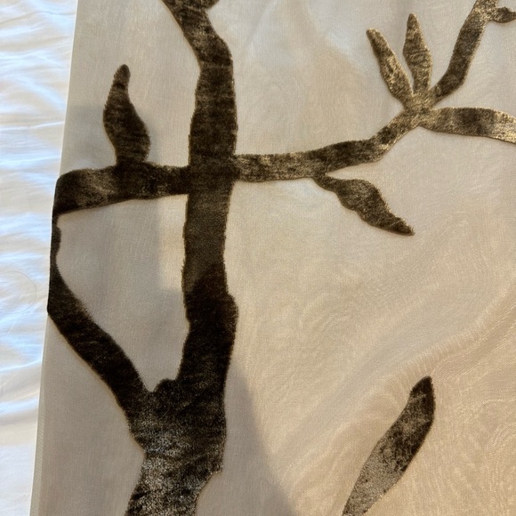 Paris Boutique Designer 2PC Dress Silk w Velvet Trim. Size 42 or 8-10. NWT - Picture 5 of 13